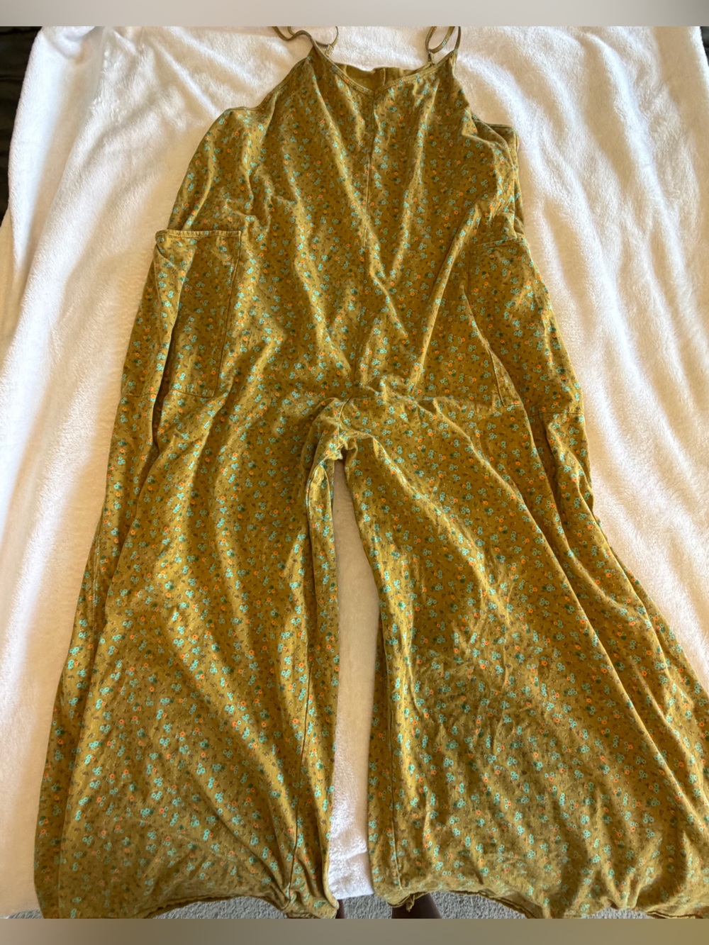 Easel Mustard Floral Romper
